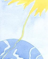 Ze wszystkich ścieżek, które ludzie nam mówią, prowadzą do Boga, tylko jedna to robi, 2003 (w/c na papierze)