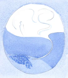Dopiero gdy odrzucimy każdy rekwizyt, przebranie, udawanie lub posiadanie, możemy prześlizgnąć się do Królestwa Bożego, 2001 (w/c na papierze)