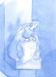 Nasza Błogosławiona Pani („Nasza Pani z Westminsteru”) wita tych, którzy się do Niej zwracają; z czułą miłością wita nas, ciesząc się naszą ufnością, 2002 (w/c na papierze)