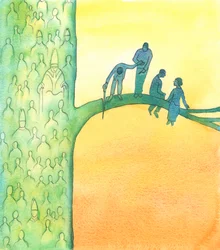 Kościół jest Ciałem Chrystusa i nie powinniśmy oddzielać się od niego przez nieposłuszeństwo, niezgodę lub schizmę, 2003 (w/c na papierze)