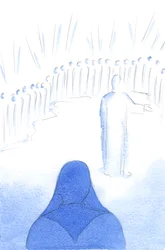 Święci z Nieba radują się naszą miłością do Chrystusa i dobrymi uczynkami, ponieważ cała radość w Niebie jest dzielona, 2002 (w/c na papierze)