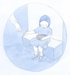 To jest moje obecne zadanie, dowiedziałem się: Jak dziecko rozdające perły z koszyka, nieświadome ich wielkiej wartości, ale dzielące się ich pięknem., 2001 (w/c na papierze)