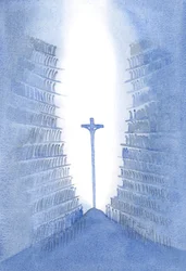 Poprzez Mszę każde pokolenie ludu Bożego jest obecne w jedynej Ofierze złożonej Chrystusowi na ołtarzu., 2001 (w/c na papierze)