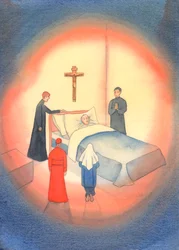 Powinniśmy przygotować się na „dobrą śmierć”. Dusza w niebezpieczeństwie może zostać zbawiona przez wiarę i sakramenty – czy to mało znani ludzie, czy papieże., 2003 (w/c na papierze)