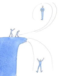Po śmierci jest już za późno, by zwrócić się do Boga, jeśli umarliśmy w grzechu śmiertelnym, 2005 (akwarela na papierze)
