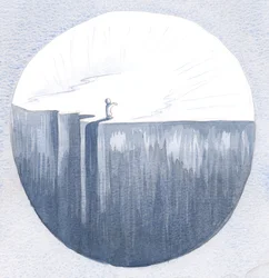 Ilekroć naprawdę żałujemy, jesteśmy jak nowe dziecko wyłaniające się z otchłani ciemności do Królestwa Bożego, 2001 (w/c na papierze)