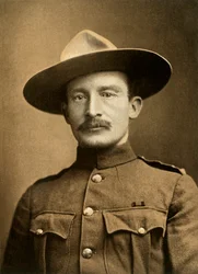 „Pułkownik Robert SS Baden-Powell, Obrońca Mafeking”, 1900.