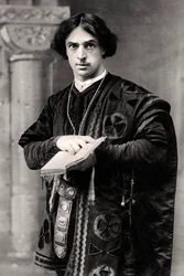 John Martin Harvey 1863-1944, angielski aktor, 1907.