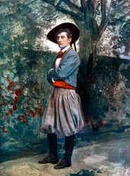 Sir Johnston Forbes-Robertson w Sakramencie Judasza, c1902.