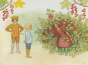 Lasse Liten w ogrodzie, 1923 r.