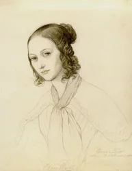 Portret Klary Wieck-Schumann 1819-1896, 1836.