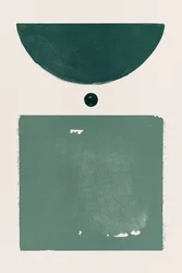 Minimalistyczne zielone formy