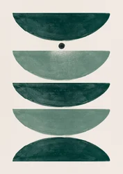 Spokojna zielona geometria