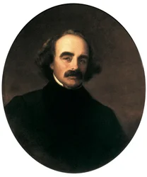 Portret amerykańskiego pisarza Nathaniela Hawthorne