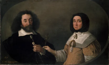 John Tradescant Młodszy i Hester, jego druga żona, XVII wiek