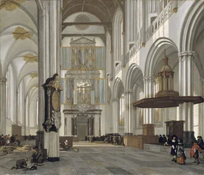 Wnętrze Nowego Kościoła, Amsterdam, 1657
