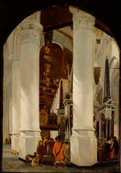 Nieuwe Kerk w Delft z grobowcem Willema Milczącego, ok. 165051 (olej na desce dębowej)