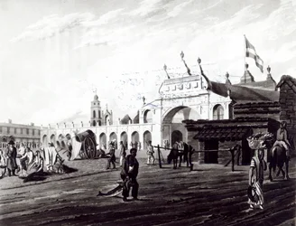 Даниел Хэвелл (1785-1826) сийлсэн зах зээлийн газар 1820 поли