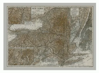 Mapa Nowego Jorku, ok. 1900.
