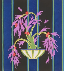 Motyw projektowy z „Floreal: Dessins & Coloris Nouveaux”, ok.1920 (odbitka szablonowa)