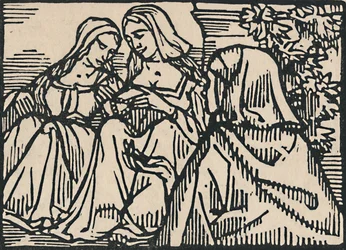 Ilustracja do „Ballady o kobietach z Paryża” Villona, ​​1919