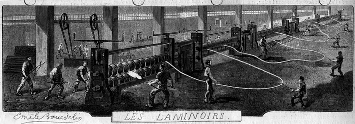 Kuźnie Franche Comte: walcownie. Fabryka Fraisans, Jura (39)