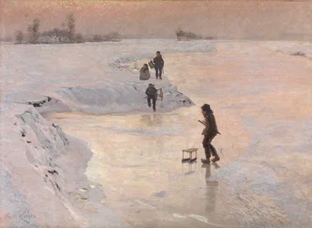 Łyżwiarze, ok. 1891 (olej na płótnie)