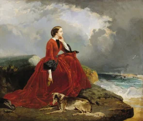 Cesarzowa Eugenia 1826-1920 w Biarritz.