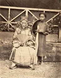 Wódz wioski w oficjalnym stroju, Cochinchina, 1866.