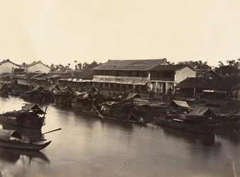 Widok chińskiego miasta Cholen Arkusz nr 3, Sajgon, Cochin, Chiny, 1866.