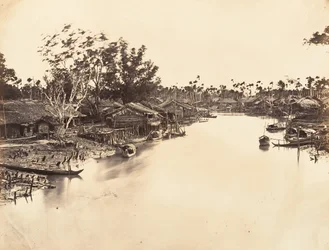 Widok chińskiego miasta Cholen Arkusz nr 6, Sajgon, Cochin Chiny, 1866.