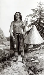 Galla Woman (lito) (bw zdjęcie)