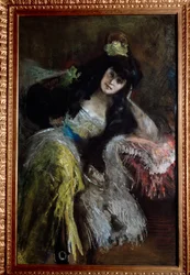 Portret markizy Emilia Sommi Picenardi (olej na płótnie)