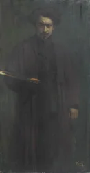 Autoportret, Emilio Rizzi (olej na płótnie)