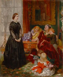 Guwernantka [1860, Royal Academy of Arts, Londyn, katalog wystawy]