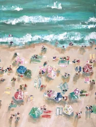 Kolorowe parasole plażowe