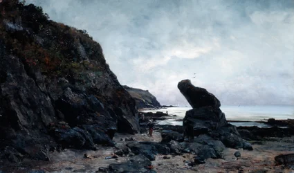 Pod skałami podczas odpływu, 1878