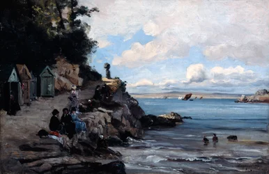 Sobota w Womans Bathing Beach, 1876.