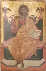 Chrystus na tronie, 1664 (tempera na panelu)