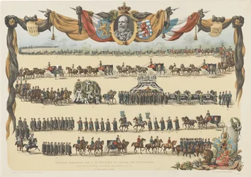 Uroczysty pogrzeb H.M. Willema III, króla Niderlandów (...) 4 XII 1890 (tytuł na obiekcie)