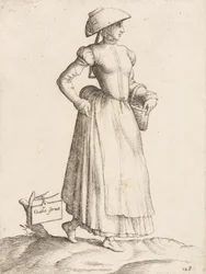 Talerz kostiumowy: Galla Serva, ca. 1557-58.