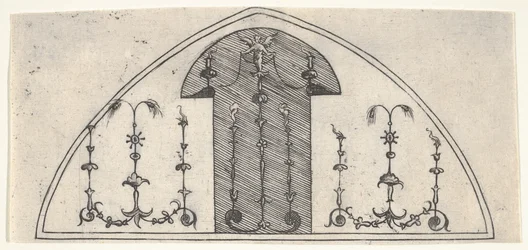 Panel w kształcie lancetu z dekoracją groteskową, 1541.