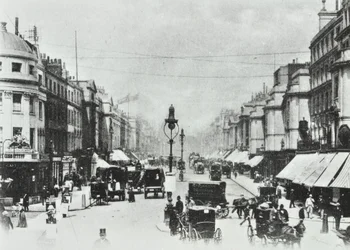 252-260 Regent Street, Westminster LB: patrząc na północ do Oxford Circus, 1890