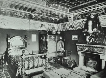 9 Melbury Road: sypialnia, 1890