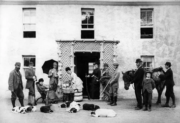 Strzelanina w wiejskim domu, ok. 1890 r
