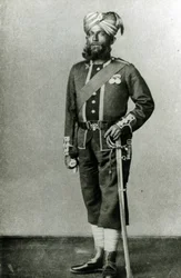 Bengalski piechur, ok. 1900 (b/w zdjęcie)
