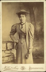 Karta gabinetowa, portret kobiety