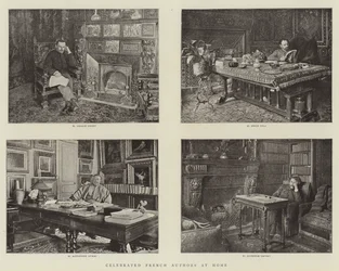 Znani francuscy autorzy w domu