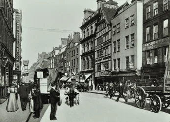 Crosby Hall, Bishopsgate: strona wschodnia, Londyn, 1890