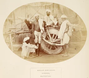 Goojur Zemindars, Hindoos, Rajpootana, z The People of India, J. Forbes Watson, opublikowany 1868 (druk albumowy)